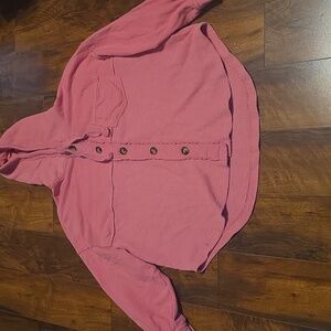 American Eagle Outfitters Black Button-Up Shirt